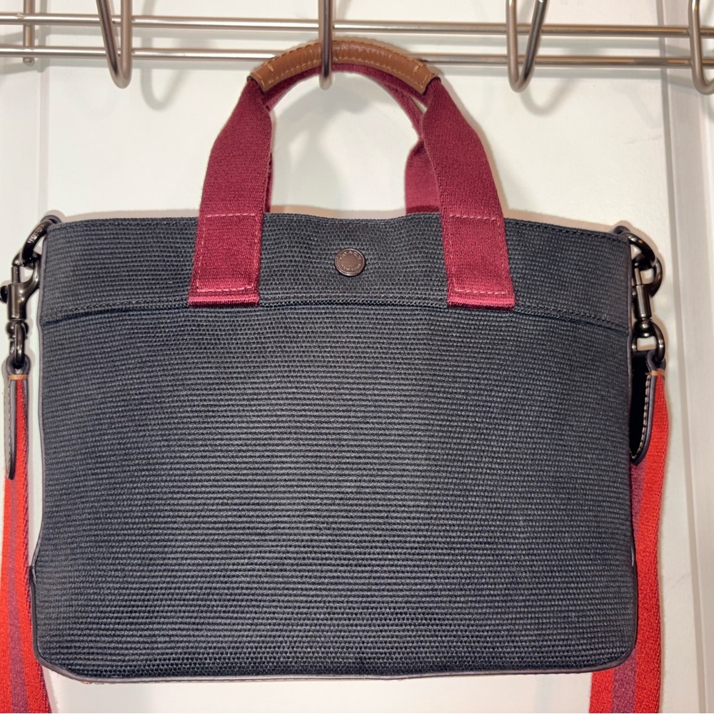 Coach Tote 20 in Colorblock Canvas & Leather - CU299 - Picture 8 of 13